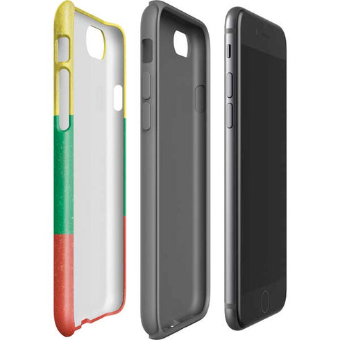 Lithuania Flag Distressed iPhone SE (2nd & 3rd Gen) Pro Case